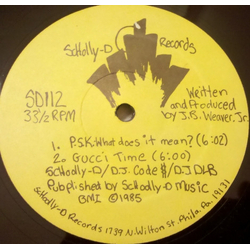Schoolly D P.S.K.-What Does It Mean? / Gucci Time Vinyl 12" USED