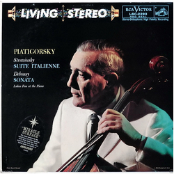 Igor Stravinsky / Claude Debussy / Gregor Piatigorsky / Lukas Foss Suite Italienne / Sonata Vinyl LP USED
