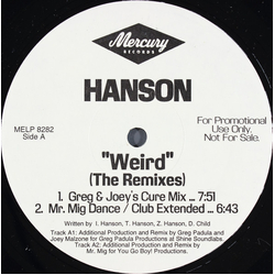 Hanson Weird (The Remixes) Vinyl 12" USED