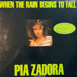 Pia Zadora When The Rain Begins To Fall Vinyl LP USED