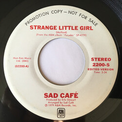 Sad Café Strange Little Girl / Everyday USED VINYL 7INCH 45 RPM PROMO
