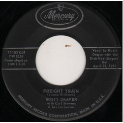 Rusty Draper / Carl Stevens & His Orchestra Freight Train / Seven Come Eleven USED VINYL 7INCH 45 RPM SINGLE