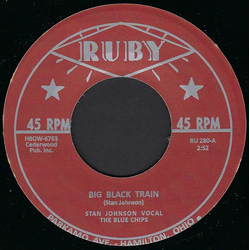Stan Johnson (2) / The Blue Chips (5) Big Black Train / Six White Horses Vinyl 7" USED