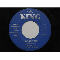 Billy Ward And His Dominoes Have Mercy Baby / Sixty Minute Man Vinyl 7" USED