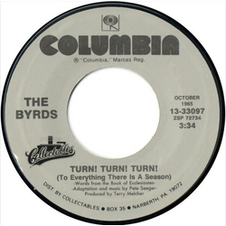 The Byrds Turn! Turn! Turn! / Eight Miles High Vinyl 7" USED