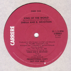 Sheila & B. Devotion King Of The World / Your Love Is Good Vinyl 12" USED