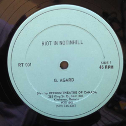 George Agard / The Pioneers Riot In Notinhill Vinyl 12" USED