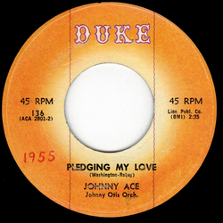 Johnny Ace Pledging My Love / Anymore Vinyl 7" USED