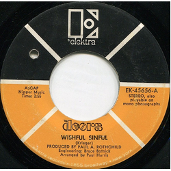 The Doors Wishful Sinful / Who Scared You Vinyl 7" USED