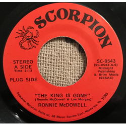 Ronnie McDowell The King Is Gone Vinyl 7" USED