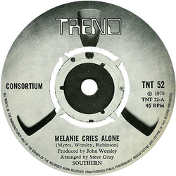 Consortium (2) Melanie Cries Alone Vinyl 7" USED