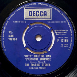 The Rolling Stones Street Fighting Man / Surprise Surprise / Everybody Needs Somebody To Love Vinyl 7" USED