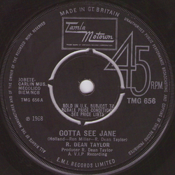 R. Dean Taylor Gotta See Jane Vinyl 7" USED