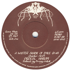 Procol Harum A Whiter Shade Of Pale Vinyl 7" USED