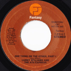 Larry Williams (3) / The ATS Express One Thing Or The Other, Part I USED VINYL 7INCH 45 RPM PROMO