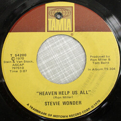 Stevie Wonder Heaven Help Us All USED VINYL 7INCH 45 RPM SINGLE MONO