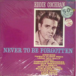 Eddie Cochran Never To Be Forgotten Vinyl LP USED