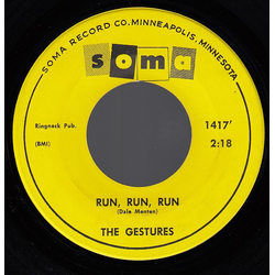 The Gestures Run, Run, Run / It Seems To Me Vinyl 7" USED