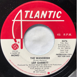 Leif Garrett The Wanderer Vinyl 7" USED