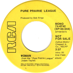 Pure Prairie League Woman Vinyl 7" USED