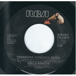 Dolly Parton Tennessee Homesick Blues Vinyl 7" USED