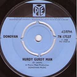 Donovan Hurdy Gurdy Man Vinyl 7" USED