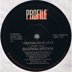 Sharon Brown I Specialize In Love Vinyl 12" USED