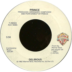 Prince Delirious Vinyl 7" USED