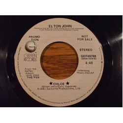 Elton John Chloe / Fanfare/Chloe Vinyl 7" USED