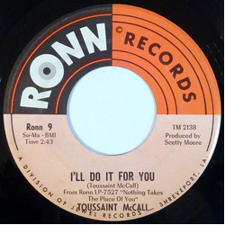 Toussaint McCall I'll Do It For You / The Toussaint Shuffle Vinyl 7" USED