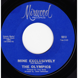 The Olympics Mine Exclusively / Secret Agents Vinyl 7" USED