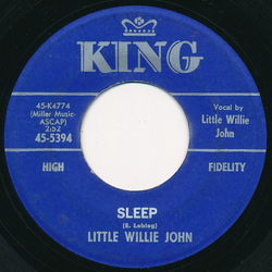 Little Willie John Sleep / There's A Difference Vinyl 7" USED
