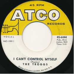 The Troggs I Can't Control Myself Vinyl 7" USED