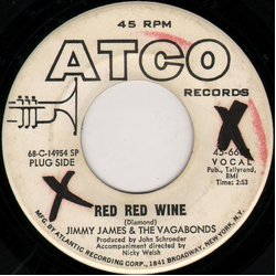 Jimmy James & The Vagabonds Red Red Wine Vinyl 7" USED