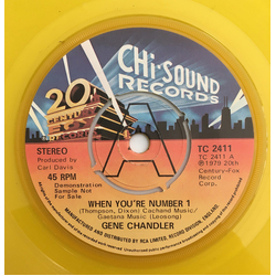 Gene Chandler When You're Number 1 Vinyl 7" USED