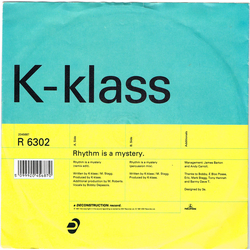 K-Klass Rhythm Is A Mystery Vinyl 7" USED