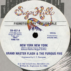 Grandmaster Flash & The Furious Five New York New York Vinyl 12" USED