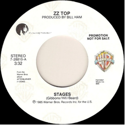ZZ Top Stages Vinyl 7" USED
