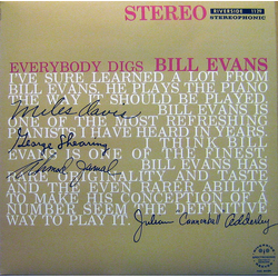 The Bill Evans Trio Everybody Digs Bill Evans Vinyl LP USED