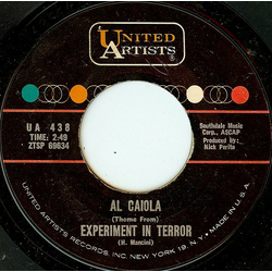 Al Caiola (Theme From) Experiment In Terror / Sergeant's Three March Vinyl 7" USED