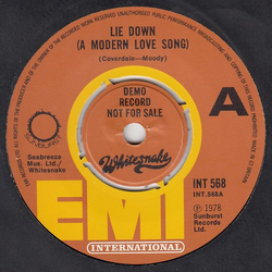 Whitesnake Lie Down (A Modern Love Song) Vinyl 7" USED