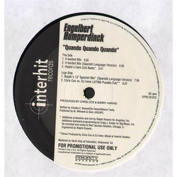 Engelbert Humperdinck Quando Quando Quando Vinyl 12" USED