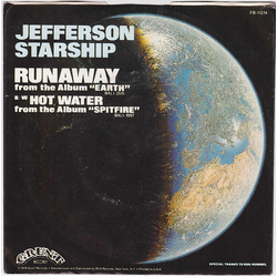 Jefferson Starship Runaway / Hot Water Vinyl 7" USED