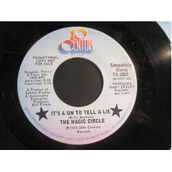 The Magic Circle (6) It's A Sin To Tell A Lie USED VINYL 7INCH 45 RPM PROMO