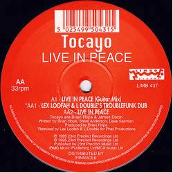 Tocayo Live In Peace Vinyl 12" USED