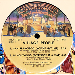 Village People / Starpoint San Francisco (You've Got Me) - In Hollywood (Everybody Is A Star) / I Just Wanna Dance With You Vinyl 12" USED