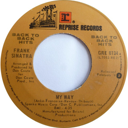 Frank Sinatra My Way / Cycles Vinyl 7" USED