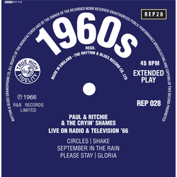 Paul And Ritchie And The Crying Shames Live On Radio & Television '66 Vinyl 7" USED