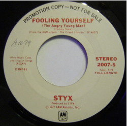 Styx Fooling Yourself (The Angry Young Man) Vinyl 7" USED