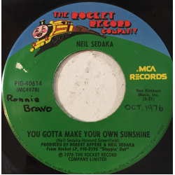 Neil Sedaka You Gotta Make Your Own Sunshine Vinyl 7" USED